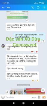 Nhận xét khách hàng về kẹo dừa sáp thượng hạng