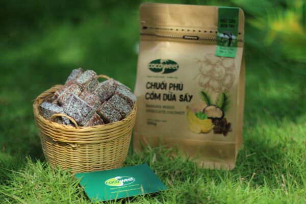 Kẹo chuối tươi phủ cơm dừa sấy