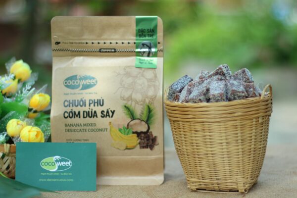 Kẹo chuối tươi phủ cơm dừa